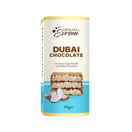 Šokolāde Cikolata Eureni Dubai ar kokosriekstu p. 95g