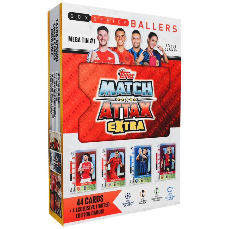 Kolekcionējamās kārtis Match Attax EXTRA 2024-2025 Mega Tins