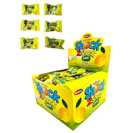 Košļ. gumija Shock 2 Shock ar skābo citronu g. 4g