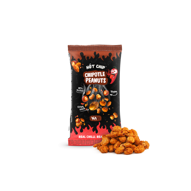 Uzkodas Hot Chip Chipotle Peanuts 70g