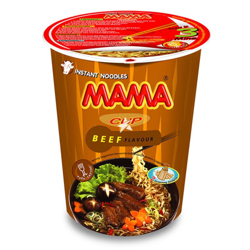 Ātri pag. nūdeles MAMA ar liellopa gaļas garšu 70g