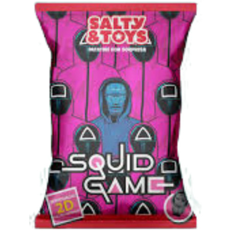 Kartupeļu čipsi Squid Game ar sāli un rotaļlietu 30g