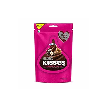 Šok. konf. Kisses ar lazdu riekstiem un cepumiem 33.6g