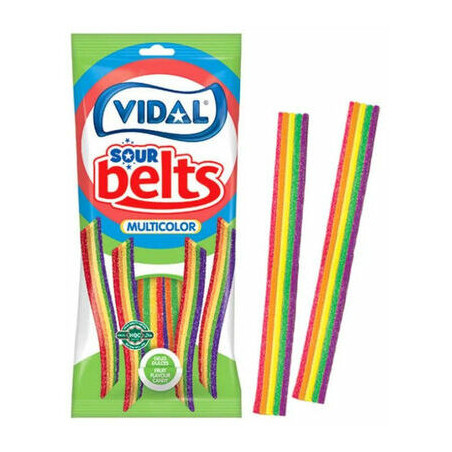 Želejkonfektes Vidal skābās Varavīksnes jostas 90g