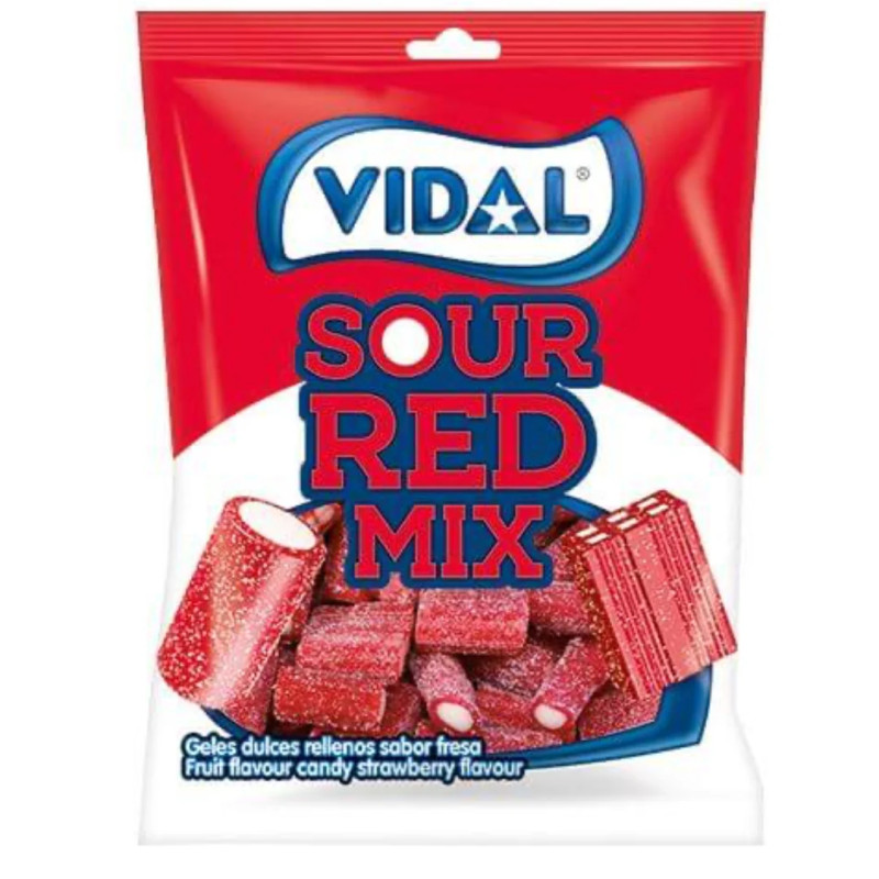 Želejkonfektes Vidal sour mix ar zemeņu g. 90g