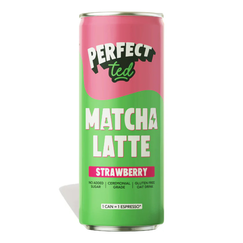 Dzēriens Perfect ted Zemeņu Matcha Latte 250ml