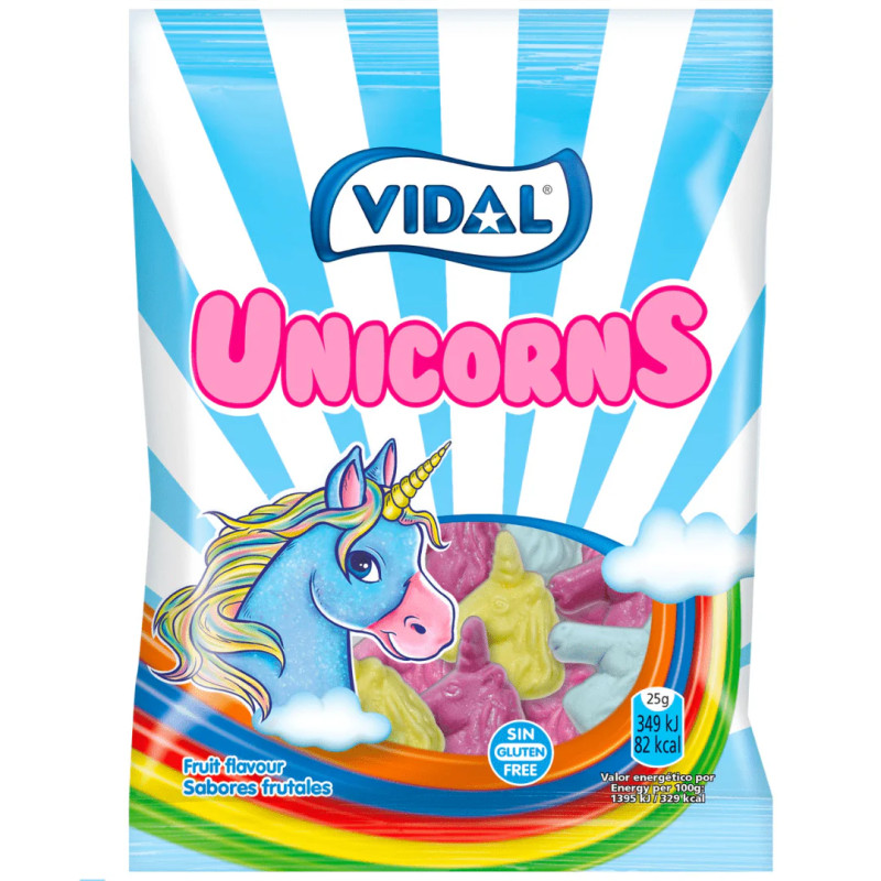 Želejkonfektes Vidal Unicorns 90g