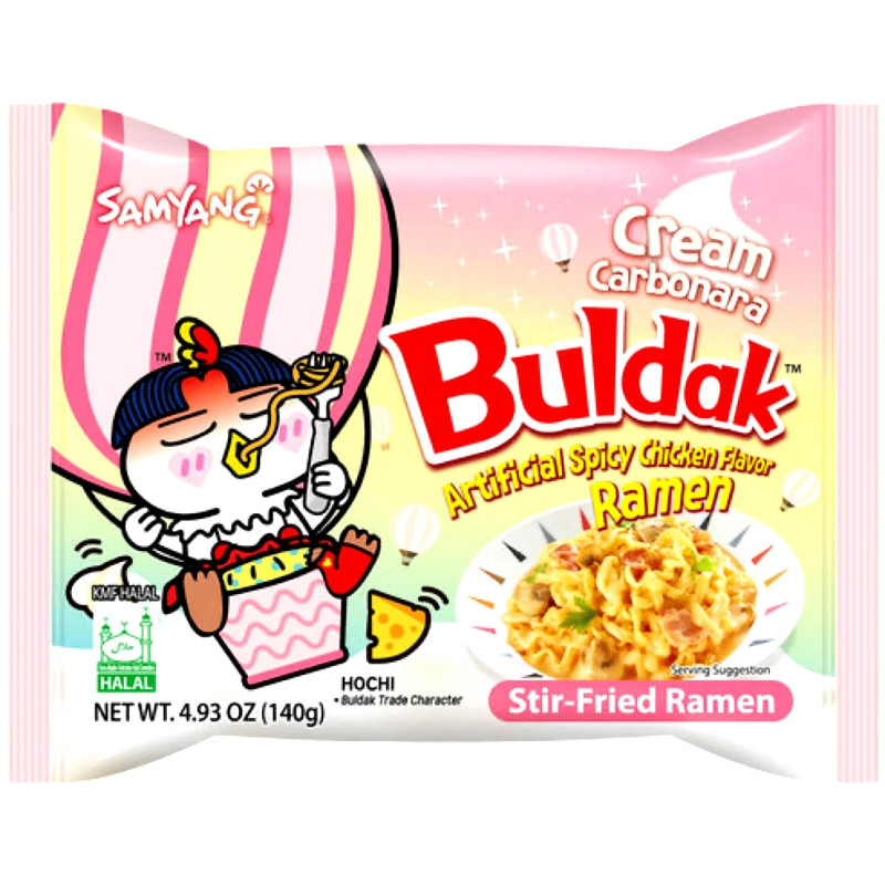 Ātri pag. nūdeles Samyang Cream Carbonara 140g