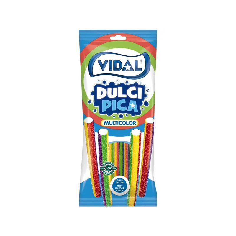 Želejkonfektes Vidal skābie Varavīksnes zīmuļi 90g