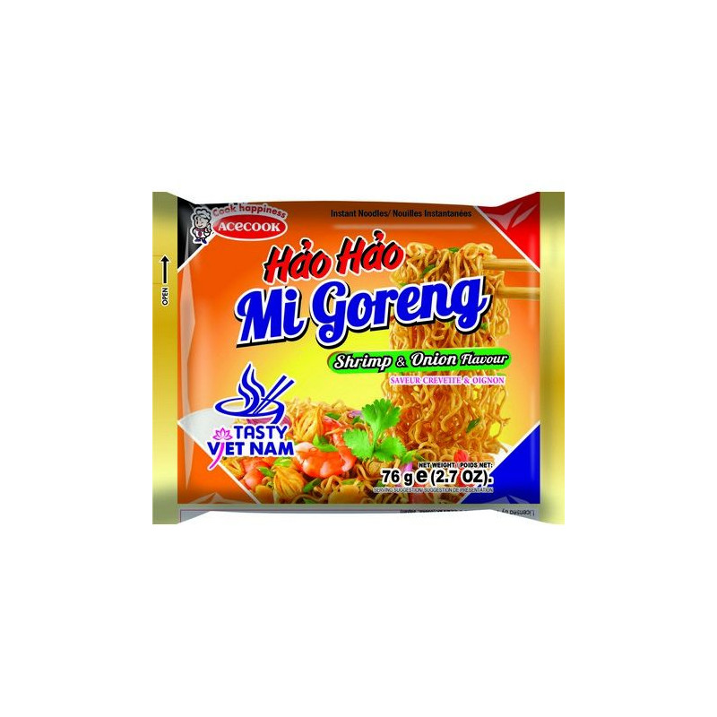 Ātri pag. nūdeles Acecook ar garneļu un sīpolu garšu 76g