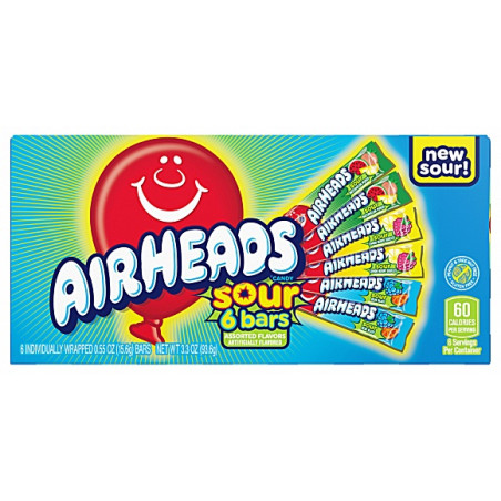 Konfektes Airheads Sour 6 gab. 93.6g