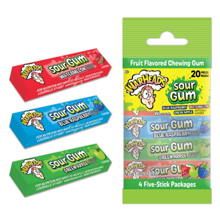 Košļ. gumija Warheads ar augļu garšu 50g