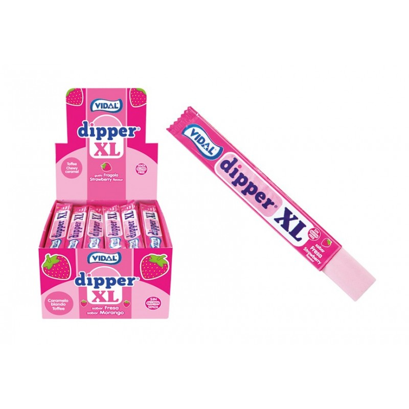 Konfekte Vidal Dipper XL ar zemeņu g. 10.5g
