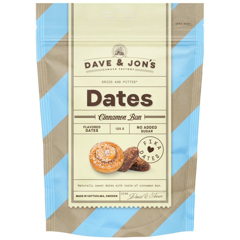 Saldā uzkoda Dave & Jon's ar Cinnamon Bon 125g