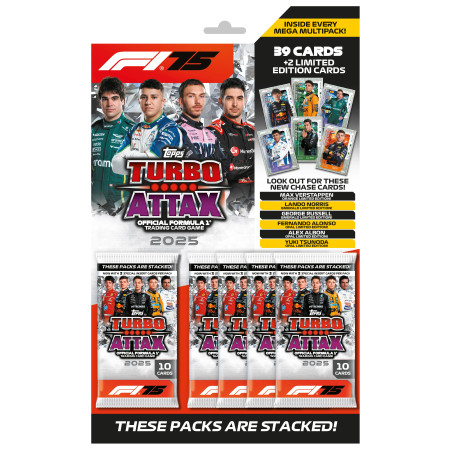 Kolekcionējamās kārtis F1 Turbo Attax 2025 Mega Multipack