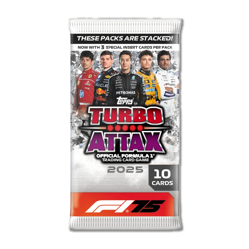 Kolekc. kārtis F1 Turbo Attax 2025 (10 kartis)