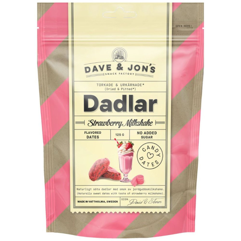 Dave & Jon's saldā uzkoda ar Milkshake garšu