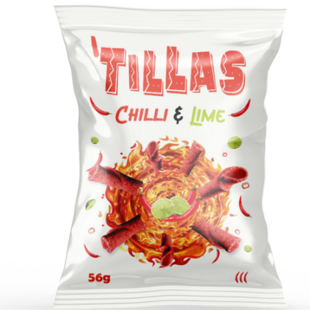 Kukurūzas uzkoda TILLAS Chilli & Lime 56g