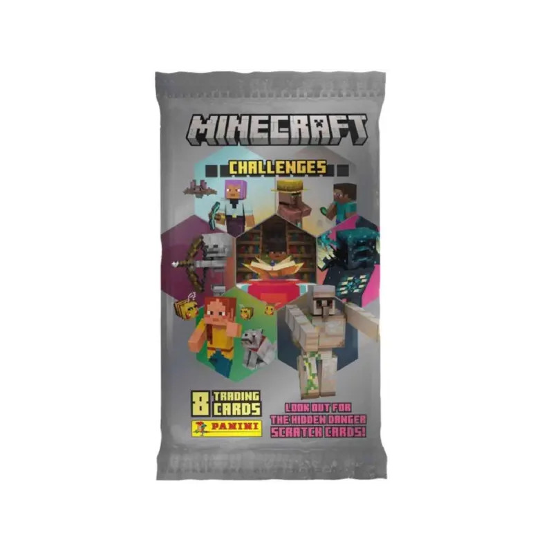 Kolekc. kārtis Minecraft Challenges trading cards (8 kārtis)