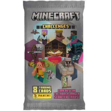 Kolekc. kārtis Minecraft Challenges trading cards (8 kārtis)
