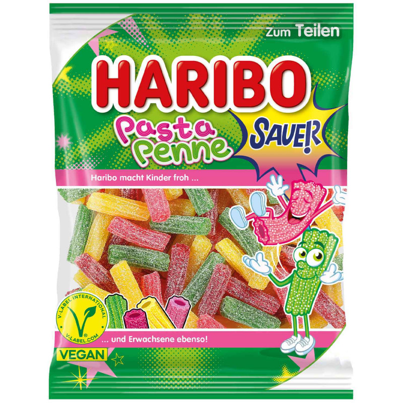 Želejkonfektes Haribo Pasta Penne Sauer 160g