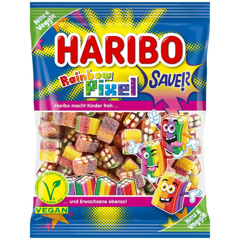 Želejkonfektes Haribo Rainbow Pixel 160g