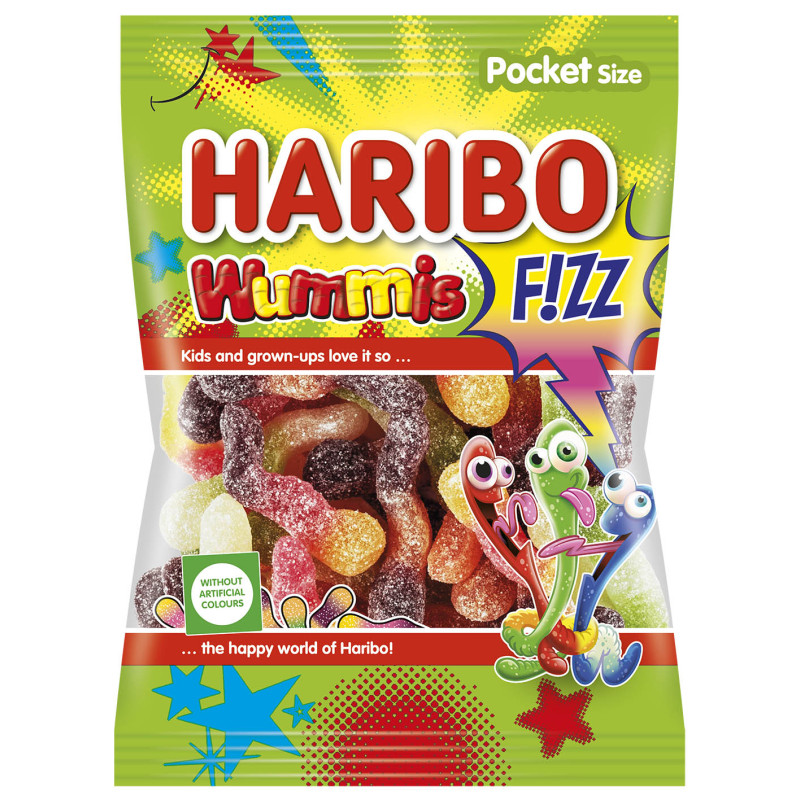Želejkonfektes Haribo Wummis fizz 100g