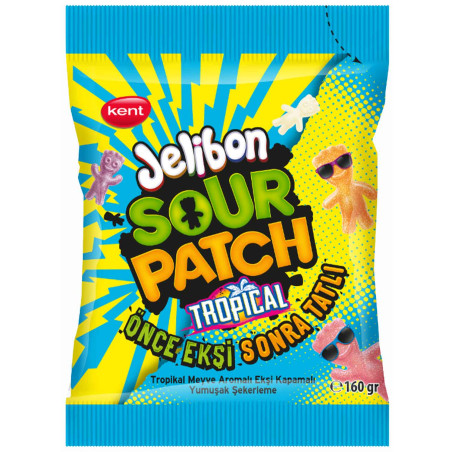 Želejkonfektes Sour Patch Kids Tropical 160g