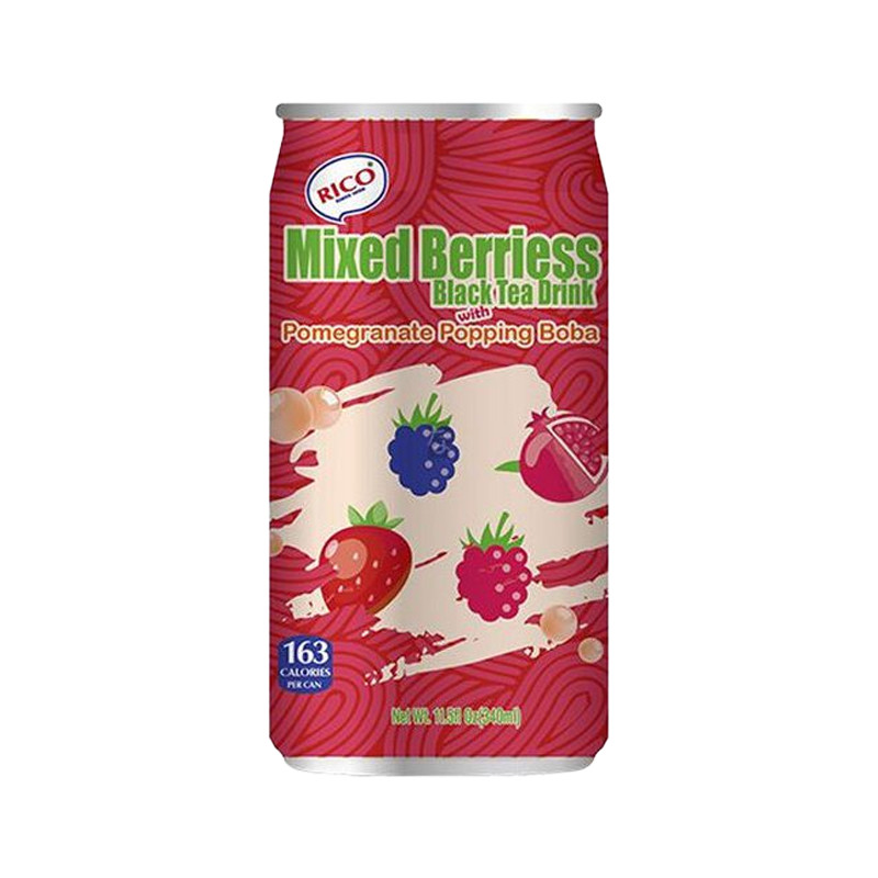 Dzēriens burbuļtēja Rico ar ogu garšu 340ml