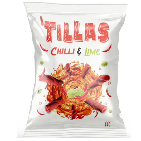 Kukurūzas uzkoda TILLAS Chilli & Lime 113g