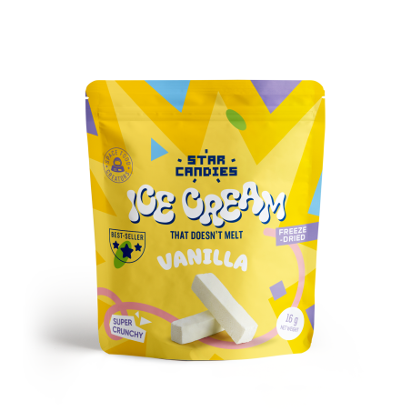 Liofilizēts saldējums Star Candies Vanilla 16g