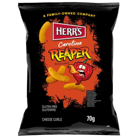 Kukurūzas nūjjiņas Herrs Carolina Reaper 70g