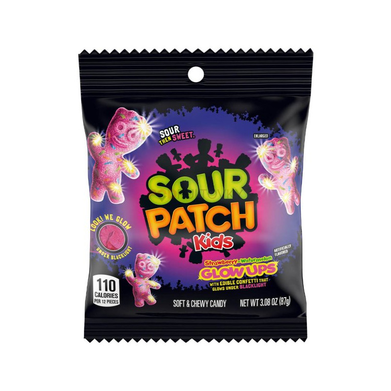 Home|SOUR PATCH KIDS|Konfektes Sour Patch Kids Glowups 87g