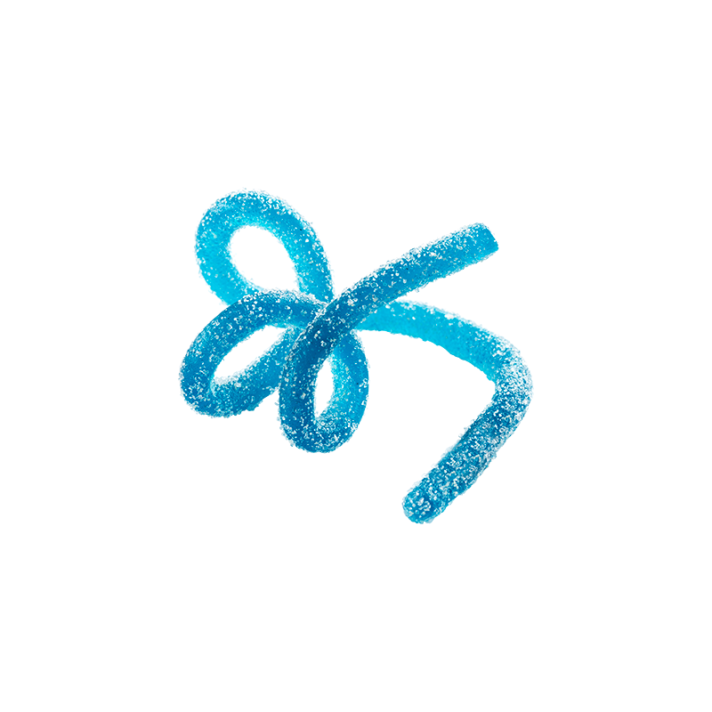 Želejkonfektes HHaribo Spaghetti Blueberry Sour 2kg